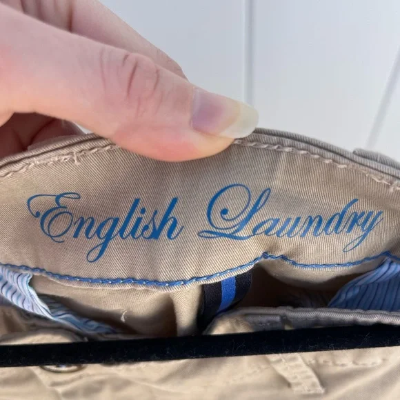English Laundry Pants Khaki 36X30 Slim Straight Mens NWT - Picture 4 of 5